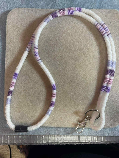 Handmade beaded lanyard design 19 from Thunder Bay